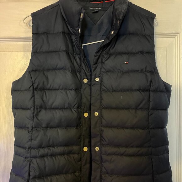 Tommy Hilfiger Women's Navy Blue Quilted Vest - Picture 1 of 3